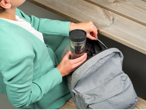 Термо чаша Brabantia Make&Take 1008493, 360 мл, Без разливане, Без BPA, Тъмносив