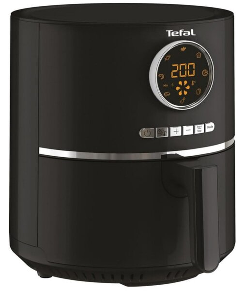Фритюрник с горещ въздух Tefal Easy Fry Ultra EY1118, 1200W, 4.2 л, 8 програми, Таймер, 6 степени, До 200C, Черен