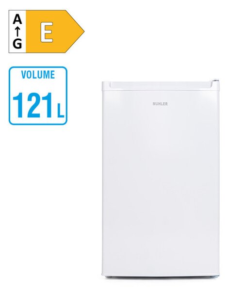Хладилник Muhler S84WE0, 121 л, N/ST, Клас Е, R600A, Реверсивна врата, Бял