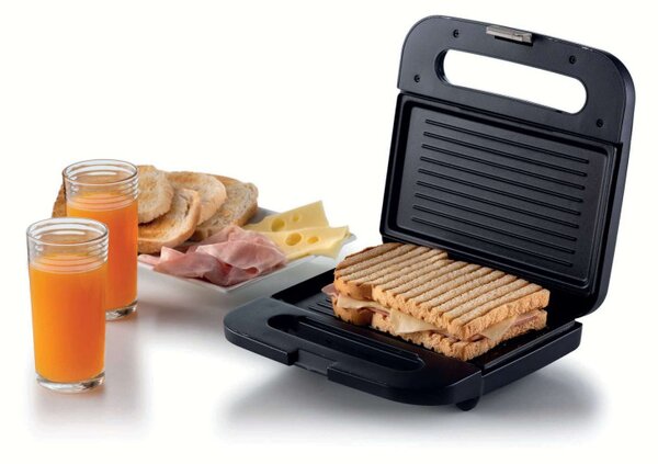 Тостер за сандвичи Ariete BREAKFAST 1971/00, 750W, Незалепващо покритие, Светлинен индикатор, Тъмносив
