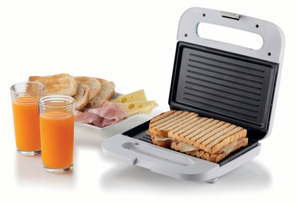 Тостер за сандвичи Ariete BREAKFAST 1971/01, 750W, Незалепващо покритие, Светлинен индикатор, Бял