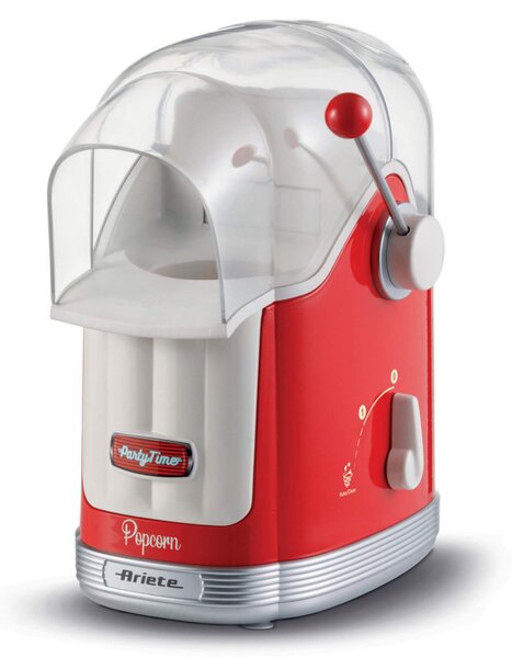 Машина за пуканки с горещ въздух Ariete Party Time 2.0 2958/00, 1100W, 600 г, Pulse-Clean, Червен