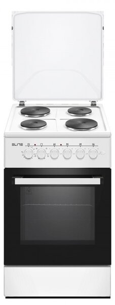 Готварска печка ELITE FSEC-0516W, 1500W, Вентилатор, Двойна стъклена врата, Бял