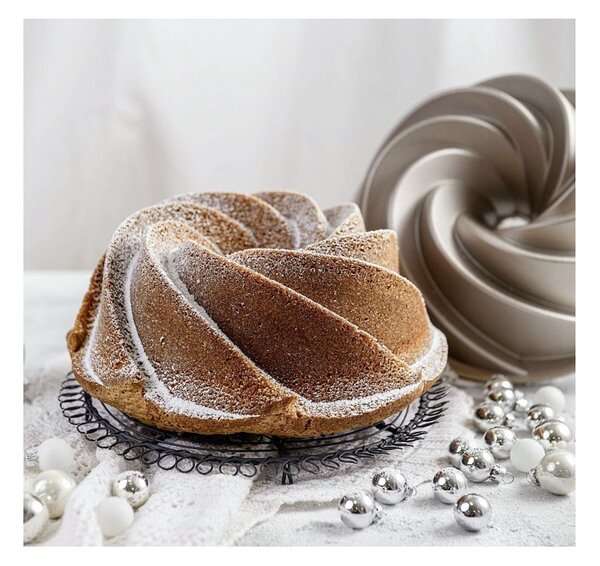 Форма за печене Dr.Oetker Twist 2552, 22 см, Кръгла, Алуминиева отливка, Сребрист