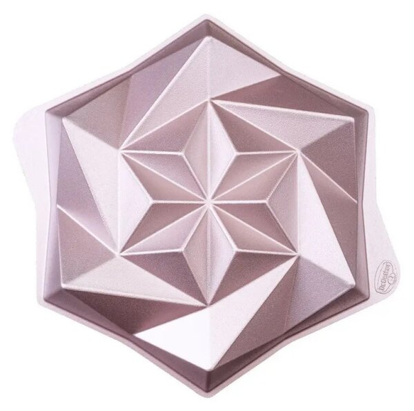 Форма за печене Dr.Oetker Origami 2556, 28 см, Форма "Оригами", Алуминиева отливка, Розово злато