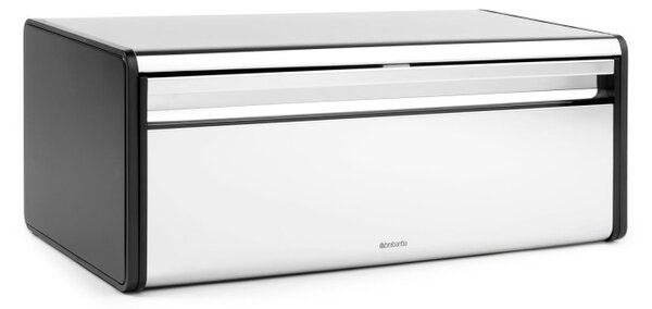 Кутия за хляб Brabantia Fall Front 646848, 18 л, 46.5х25 см, Стенен монтаж, Инокс