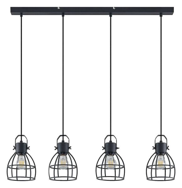 Lindby - Flintos 4 Pendant Black Lindby