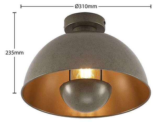 Lindby - Lya Ceiling Lamp Ø31 Dark Grey Lindby