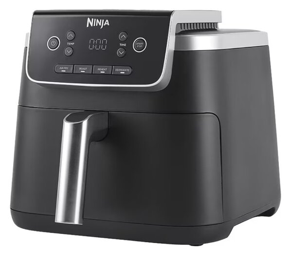 Фритюрник с горещ въздух Ninja AF140EU PRO, 1750W, 4.7 л, 40-240C, 4 програми, Таймер, AirCrisp, Незалепващо покритие, Черен