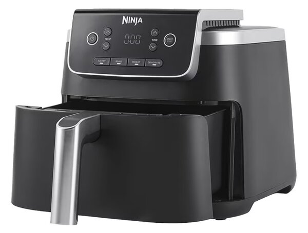 Фритюрник с горещ въздух Ninja AF140EU PRO, 1750W, 4.7 л, 40-240C, 4 програми, Таймер, AirCrisp, Незалепващо покритие, Черен