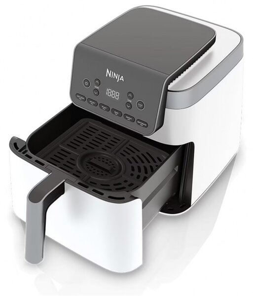 Фритюрник с горещ въздух Ninja Max Pro AF180EUWH, 2000W, 6.2 л, 1.2 кг, 40-240C, 6 програми, Бял