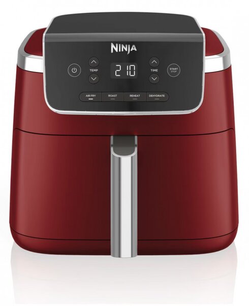 Фритюрник с горещ въздух Ninja AF140EUCM PRO, 1750W, 4.7 л, 40-240C, 4 програми, Таймер, AirCrisp, Незалепващо покритие, Бордо