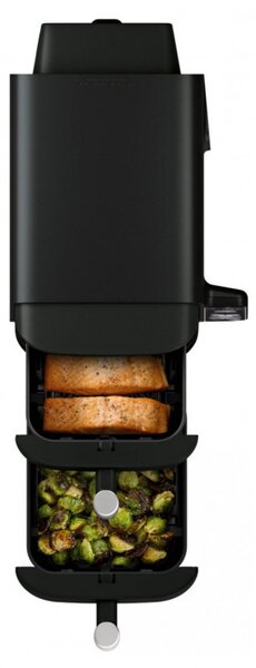 Фритюрник с горещ въздух Ninja SL300EU, 2470W, 7.6 л, 40-240C, 2 кошници, 6 програми, Синхронизирано готвене, Таймер, Автоматично спиране, Черен