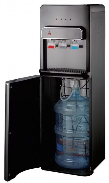 Диспенсър за вода с долно зареждане Elite WDCB-2504BL, 550W, 10-85C, Затопляне 5 л/ч, Охлаждане 2 л/ч, Компресорен, Черен