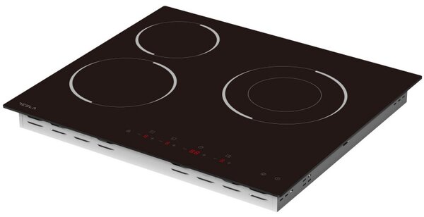 Стъклокерамичен плот за вграждане Tesla HV6300MB, 5700W, 9 степени, Таймер, Индикатор за гореща повърхност, Защита от деца, Черен