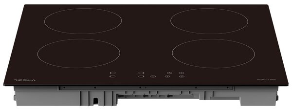 Стъклокерамичен плот за вграждане Tesla HI6401MB, 7200W, 4 зони, 9 степени, Таймер, Индикатор за остатъчна топлина, Защита от деца, Черен