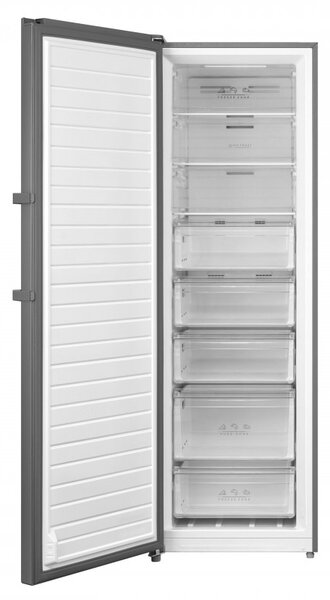 Вертикален фризер Tesla RU2700FMX, 273 л, 12.4/24 ч, Клас Е, SN/N/ST/T, Total No Frost, Инокс