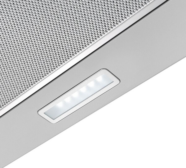Абсорбатор Tesla DT600AX, 120W, 2 мотора, Алуминиев филтър, 350 m3/h, LED, Клас D, Инокс