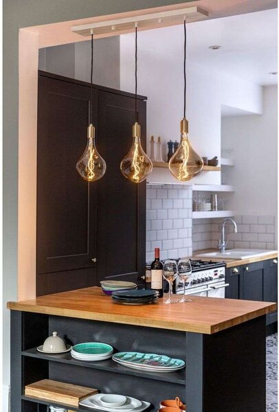 Tala - Linear Triple Pendant Brass Tala