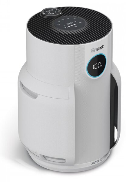 Пречиствател на въздух Shark NeverChange HP150EU, До 60 м3, 26W, 5 скорости, Без смяна на филтър до 5 години, LED дисплей, Бял