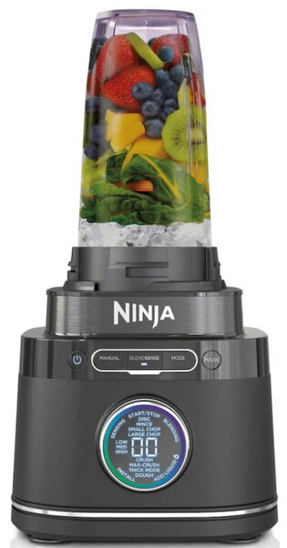 Блендер 3в1 Ninja TB401EU, 1200W, 2.1 л, 10 скорости + режими, Таймер, LED, BlendSense технология, Без BPA, Черен