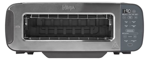 Тостер 3в1 Ninja ST202EU, 2400W, 7 програми, Температурен контрол, Грил, Размразяване, Претопляне, Хоризонтална работа, Сребрист