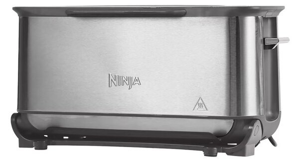 Тостер 3в1 Ninja ST202EU, 2400W, 7 програми, Температурен контрол, Грил, Размразяване, Претопляне, Хоризонтална работа, Сребрист