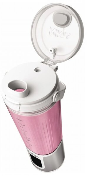 Преносим блендер Ninja Blast BC151EUWH, 7.4W, 530 мл, Стоманен нож с 6 остриета, Трошене на лед, До 10 цикъла, Без BPA, USB-C, Бял