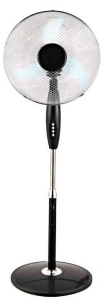 Вентилатор на стойка Finlux FSF-1645, 45W, 16", 3 скорости, Черен