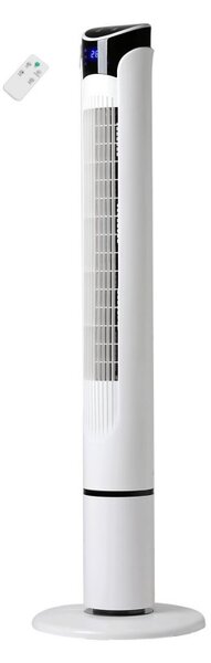 Вентилатор кула Elite ETTF-0332, 45W, 100 см, Таймер, 3 скорости, LED дисплей, Дистанционно, Бял