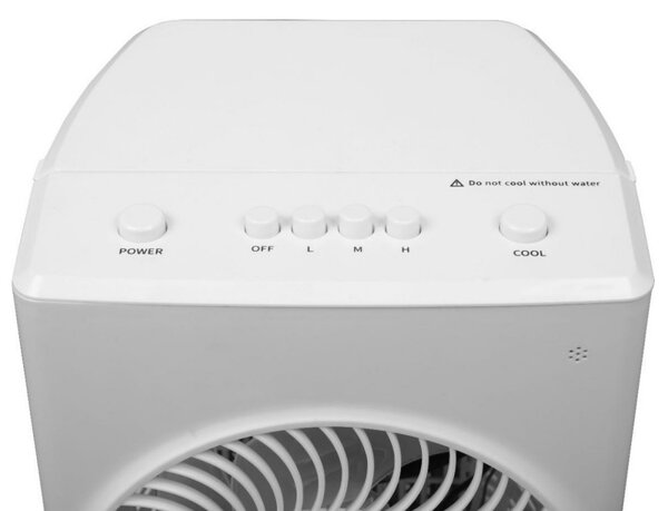 Охладител за въздух и овлажнител Elite ACS-2595, 60W, За помещения до 20 м2, 5.5 л, 3 скорости, 760 м3/ч, Таймер, Бял