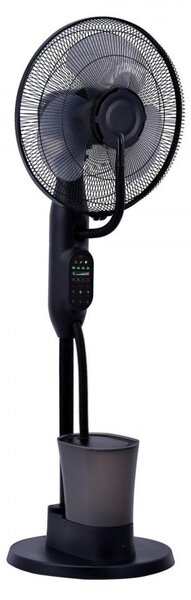 Вентилатор Elite EFM-0357R, 70W, 40 см, 2.8 л, 3 скорости, 3 режима, 3 перки, Eнергоспестяващ, Водна мъгла, Черен
