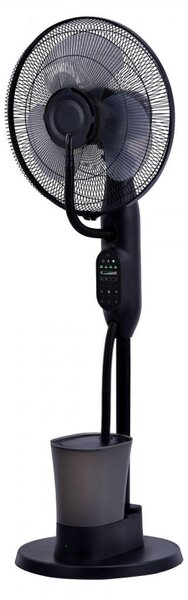 Вентилатор Elite EFM-0357R, 70W, 40 см, 2.8 л, 3 скорости, 3 режима, 3 перки, Eнергоспестяващ, Водна мъгла, Черен