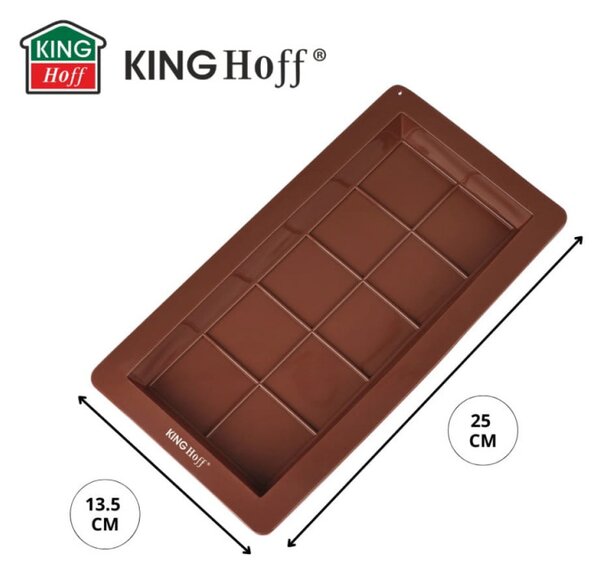 Форма за дубайски шоколад Kinghoff KH 1945, 25х13.5 см, -40-230C, Кафяв