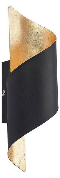 Lindby - Chenotara Стенна Лампа Black/Gold Lindby