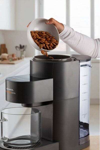 Уред за растително мляко Ariete My Veggie Drink 0650/00, 1200W, 1.5 литра, Самопочистване, Таймер, Черен