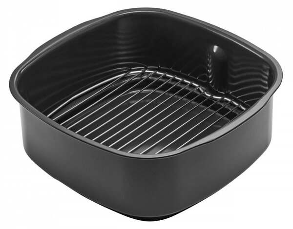 Фритюрник с горещ въздух и грил 5в1 Ninja Foodi Smart EG351EU, 1760W, 5.7 л, До 4 порции, 5 режима, Cyclonic Air, Smart Cook, Керамично покритие, Черен/инокс