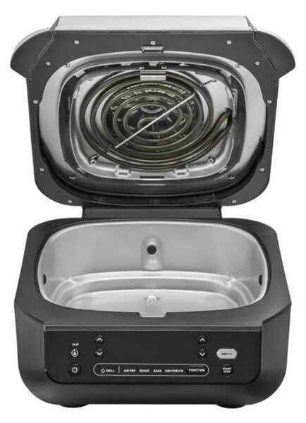 Фритюрник с горещ въздух и грил 5в1 Ninja Foodi Smart EG351EU, 1760W, 5.7 л, До 4 порции, 5 режима, Cyclonic Air, Smart Cook, Керамично покритие, Черен/инокс