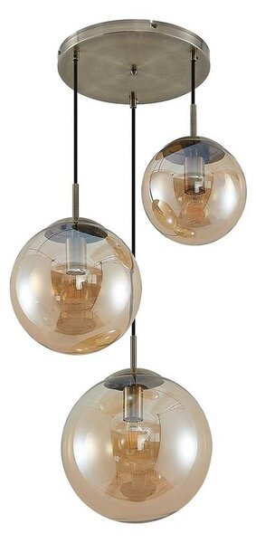 Lindby - Teeja 3 Cluster Pendant Amber Lindby