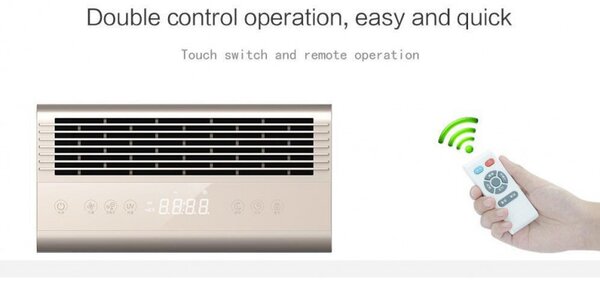 Пречиствател за въздух Attractive Oberon 350, 85W, За до 65 м2, 350 м3/ч, 3 скорости, WiFi, Йонизация, Интелигентни сензори, Дистанционно, Тъчскрийн, Бял/черен