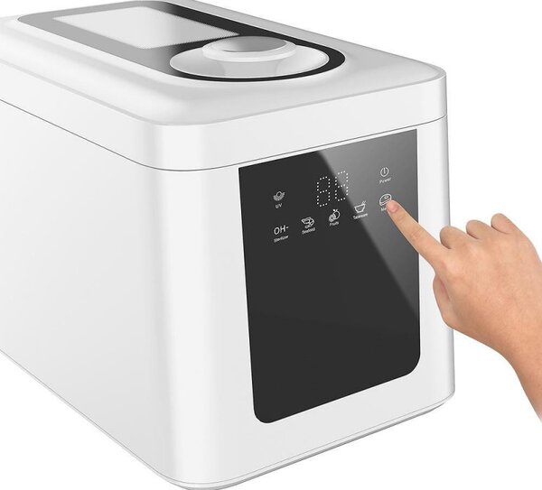 Уред за пречистване на храна Elixir, 72W, 9 л, Дигитален дисплей, 3 степени, Touch screen контрол, 6 интелигентни процеса, Бял