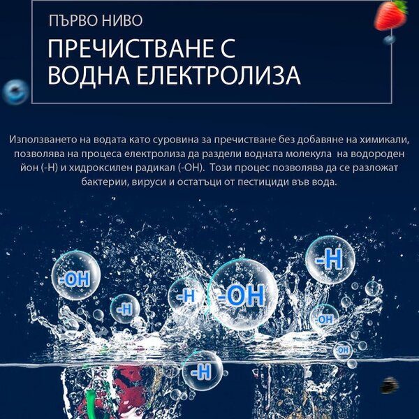Уред за пречистване на храна Elixir, 72W, 9 л, Дигитален дисплей, 3 степени, Touch screen контрол, 6 интелигентни процеса, Бял