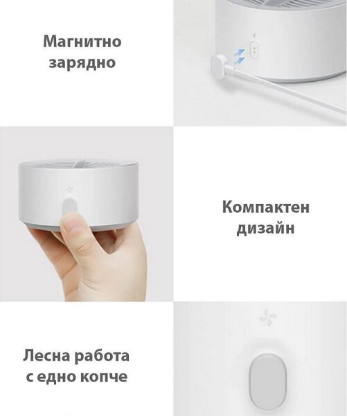 Уред за пречистване на храна Xiaomi Xiaoda, 4400 mAh, 5-35C, IPX7, Магнитно зареждане, Стерилизация 99.99%, Премахване на пестициди 94.8%, Бял