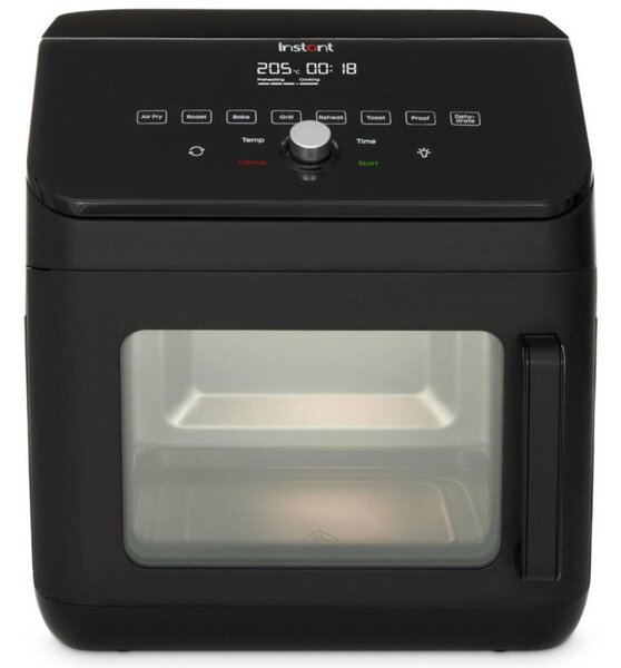 Фритюрник-фурна с горещ въздух Instant Pot Vortex Plus Oven 140410101, 1700W, 13 л, 8 програми, До 205C, EvenCrisp, Черен