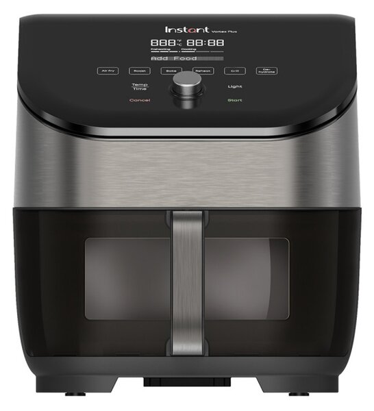 Фритюрник с горещ въздух Instant Pot Vortex Plus ClearCook & OdourErase 140310401, 1700W, 5.7 л, 6 програми, 35-205C, EvenCrisp, Двоен филтър, Черен