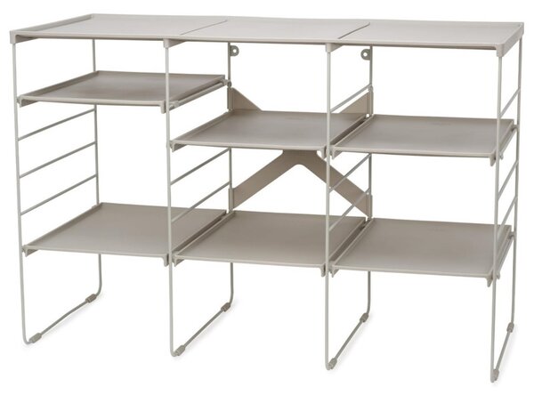 Регулируем рафт за обувки Joseph Joseph 55009, 12 чифта, 3 рафта, Стоманена основа, Екрю