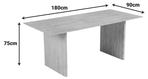 Маса RELENO синтерован камък с травертинова имитация 180x90x75см