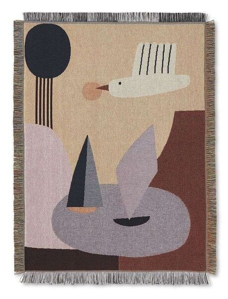 Ferm LIVING - Bird Tapestry Blanket Multi ferm LIVING