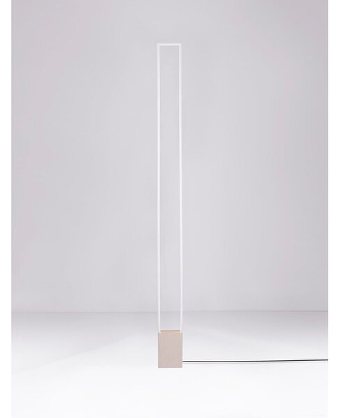 Бяла LED подова лампа (височина 161 cm) Lithos – Nova Luce