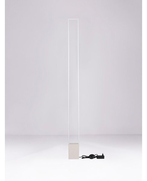 Бяла LED подова лампа (височина 161 cm) Lithos – Nova Luce